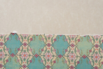 paper texture with flowers