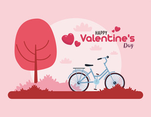 Sticker - valentines day scene