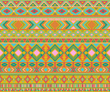 Fototapeta Uliczki - American indian pattern tribal ethnic motifs geometric vector background.