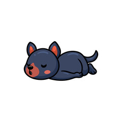  Cute little tasmanian devil cartoon sleeping