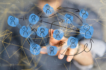 people network structure hr - human resources management and recruitment