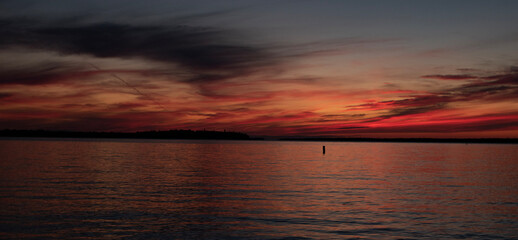 Wall Mural - Magnificent sunset. sunset in Tobermory, Canada