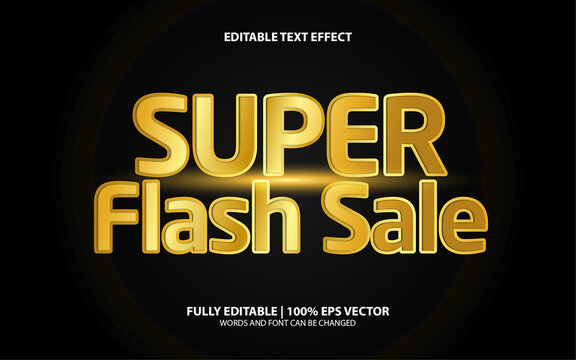 Text Effect Editable Super Flash Sale