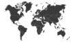 © Ladanifer - World map vector image isolated on white background. Customizable, individual country color editable.