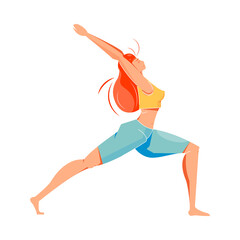 Poster - Yoga Position Flat Icon