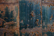 rusty and weathered metal wall texture