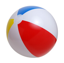 Wall Mural - Beach ball on a white