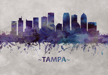 Fototapete - Tampa Florida skyline