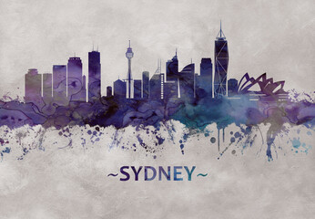 Fototapete - Sydney Australia skyline