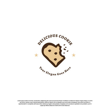 biscuit product label logo design. biscuit vintage emblem logo.