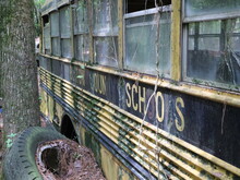 Old Abandoned School Bus