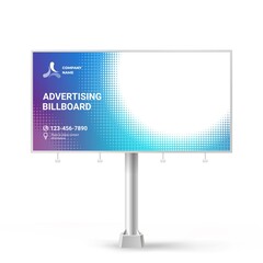 Wall Mural - billboard design, creative background for outdoor advertising, exhibition stand for placing photos a