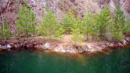 Drone impressions at the quarry lake