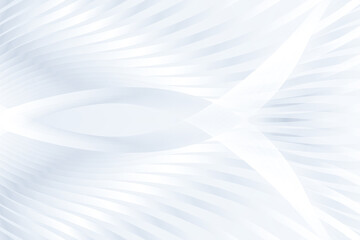 Wall Mural - 3d rendered silvery white rolled up line textured background