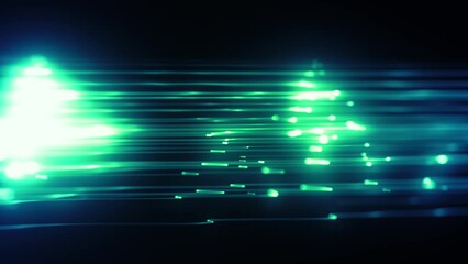 Wall Mural - abstract slow motion swirling strings particles background loop/ 4k animation of an abstract wallpap