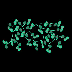 C. dubliniensis candida. Pathogenic yeast-like fungi of the Candida type morphological structure. Vector illustration