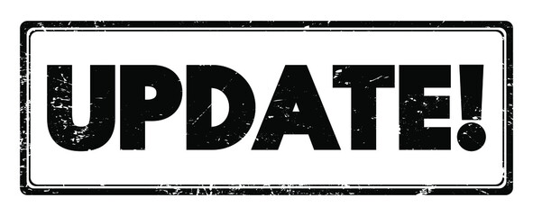Poster - Update text stamp, technology concept background
