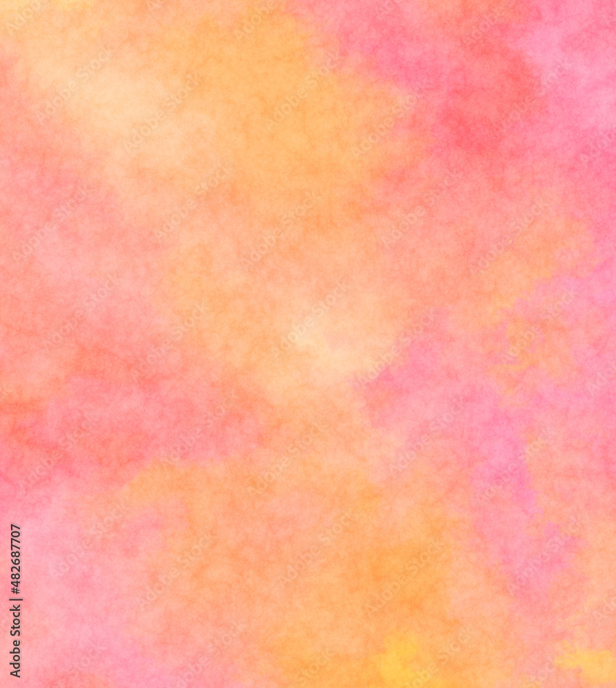 Modern brush strokes painting. Soft color painted illustration of soothing composition for poster, wall art, banner, card, book cover or packaging. Watercolor abstract painting with pastel colors.