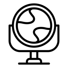 Poster - school globe icon outline vector. world travel. map global