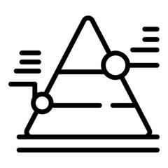 Poster - Management data icon outline vector. Business research. Chart market