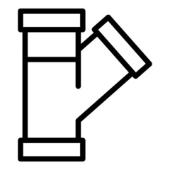 Poster - Osmosis pipe icon outline vector. Water system. Plant purification