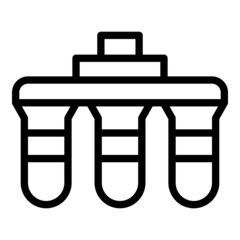 Poster - Osmosis plant icon outline vector. Water filter. Purification equipment