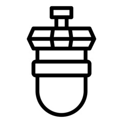 Poster - Water osmosis icon outline vector. Reverse filter. Plant equipment