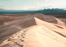 Mojave Desert Kelso Sand Dunes At Sunrise