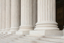 USA, DC, Washington, Columns Of US Supreme Court