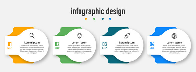 Creative template timeline infographic design element Premium Vector