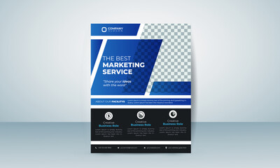 Wall Mural - Annual report vector template design for Brochure, poster, magazine, corporate flyer used for business poster layout illustration modern layout A4 size