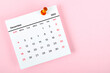 © Southtownboy Studio - Calendar desk 2022 in December, The concept of planning and deadline with a push pin on the calendar date.