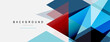 © antishock - Color triangles composition, geometric abstract background. Techno or business concept, pattern for wallpaper, banner, background, landing page