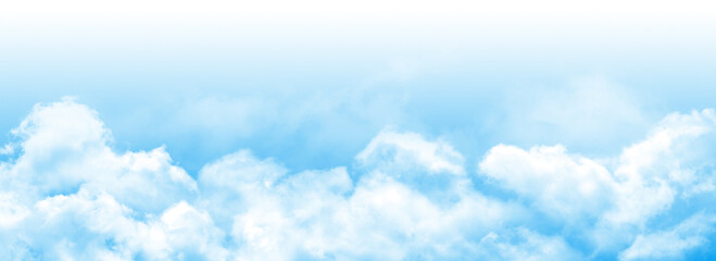 Wall Mural - blue sky with clouds wide background