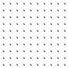 Poster - Square seamless background pattern from black solo bobsleigh symbols are different sizes and opacity. The pattern is evenly filled. Vector illustration on white background