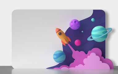 3d space landing page
