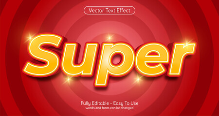Leinwandbilder - Super editable text effect template style