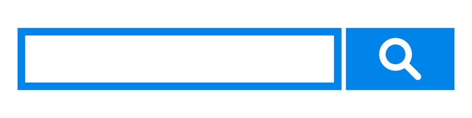 Aufkleber - Blue search box icon. Vector.