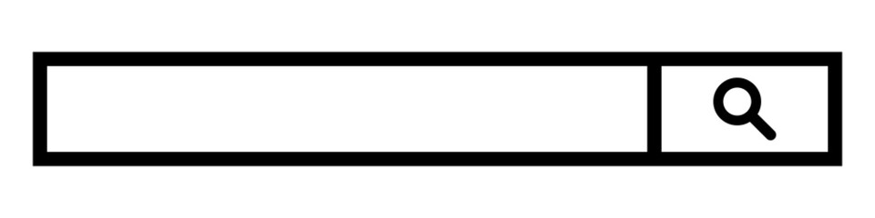 Aufkleber - A simple search box. Internet and network. Vector.