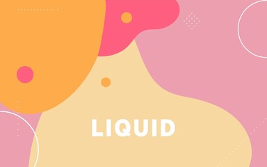Wall Mural - modern abstract liquid color background with purple and yellow wave shape design.