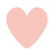 © Toltemara - Cute pink heart shape icon. Vector illustration. Design element for romantic compositions, background for text. Valentines Day symbol