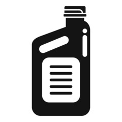 Poster - Bike repair oil canister icon simple vector. Fix shop