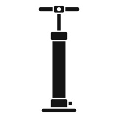 Poster - Bike air pump icon simple vector. Fix workshop