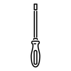 Poster - bike new screwdriver icon outline vector. fix service
