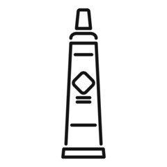 Poster - bike repair glue tube icon outline vector. service shop