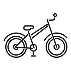 Poster - repair kid bike icon outline vector. fix service