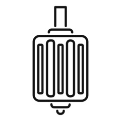 Poster - bike repair pedal icon outline vector. mechanic fix