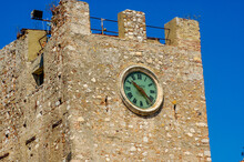 An Old Castle And An Ancient Clock