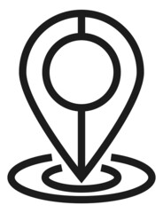 Poster - Geo pin icon. Location symbol. Destination sign