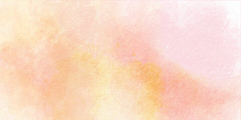 Wall Mural - Abstract design watercolor picture painting illustration background. abstract watercolor background. abstract watercolor background with splashes Orange ink and watercolor textures on white paper back